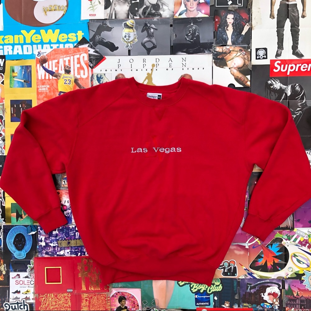 Vintage Las Vegas Red Crewneck sweater